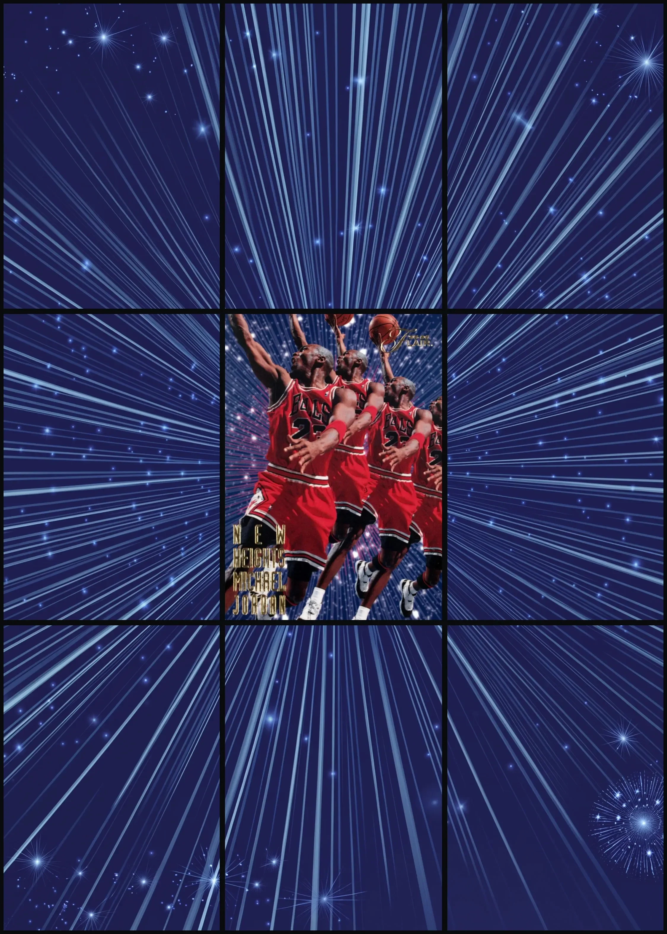 Soaring Through The Cosmic Stars featuring Michael Jordan